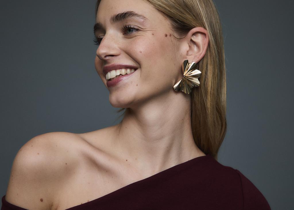 Pendientes maxi textura