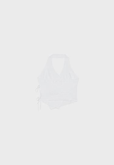 Halter wrap top — Ecru 5