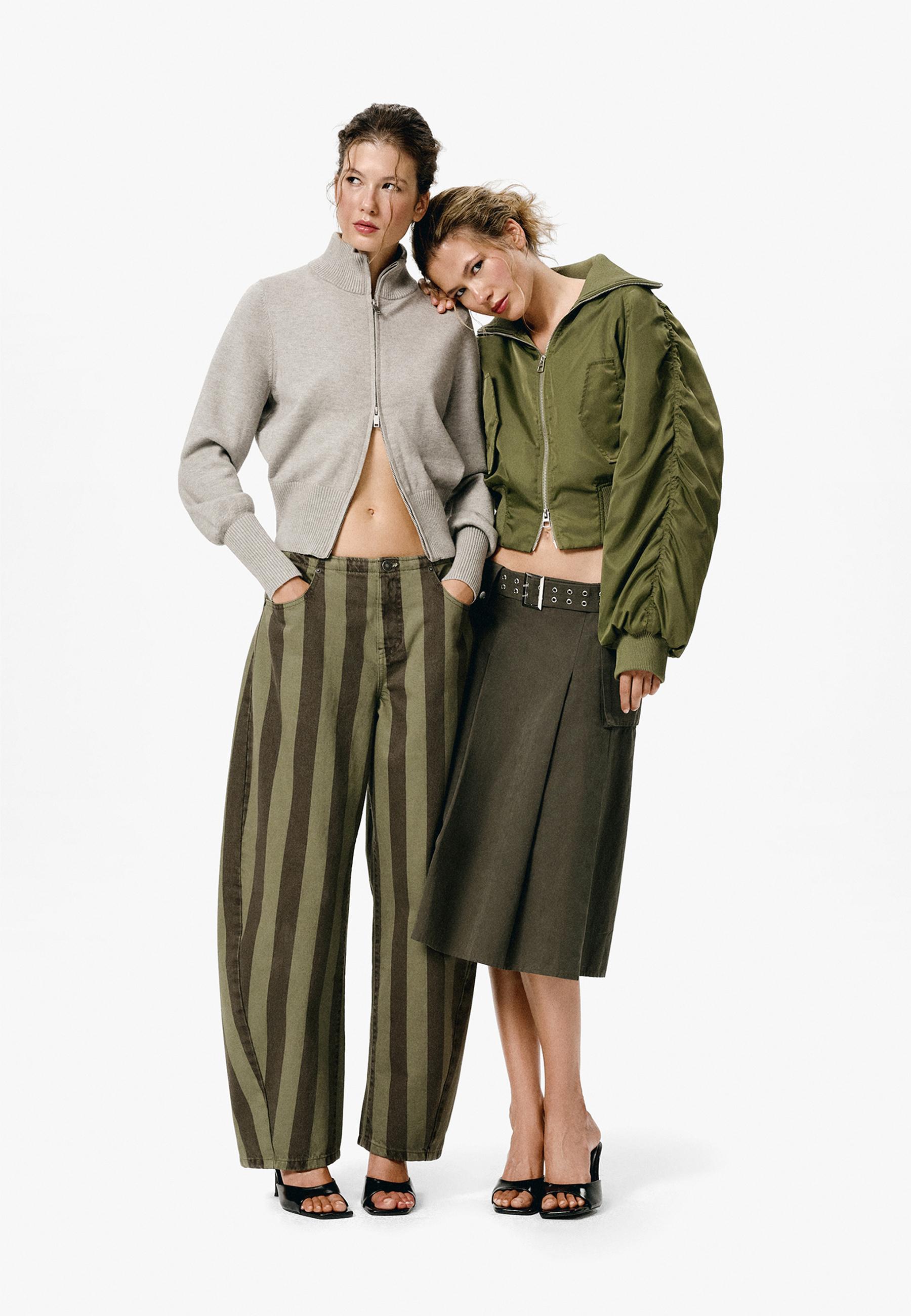 Stradivarius Utility stili cepli midi etek