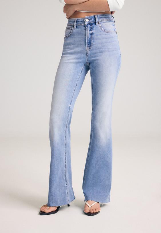 d74 jeans flare stretch slit