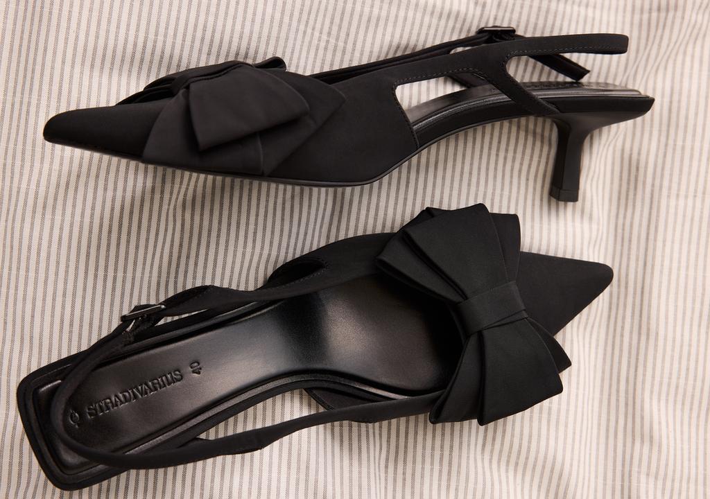 Zapatos tacón kitten lazo