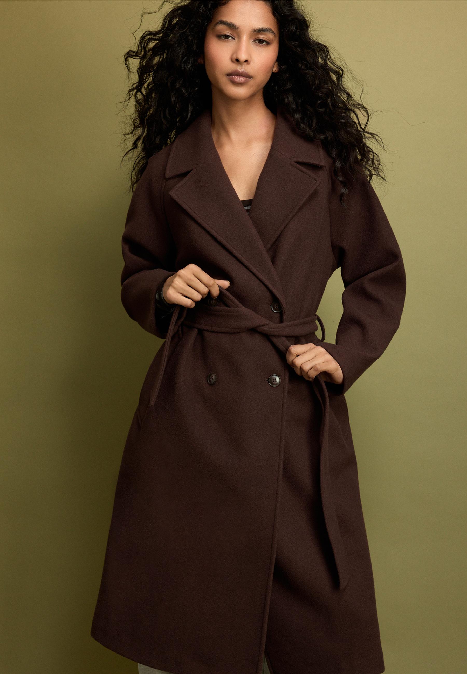 Soft-touch trench coat - Women's fashion | Stradivarius United States