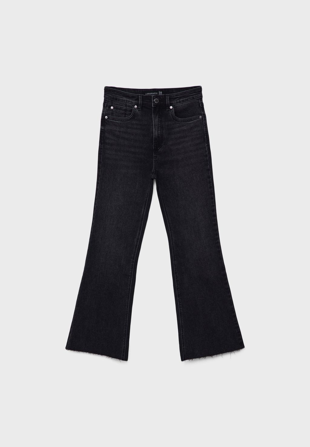 D78 cropped wijde jeans