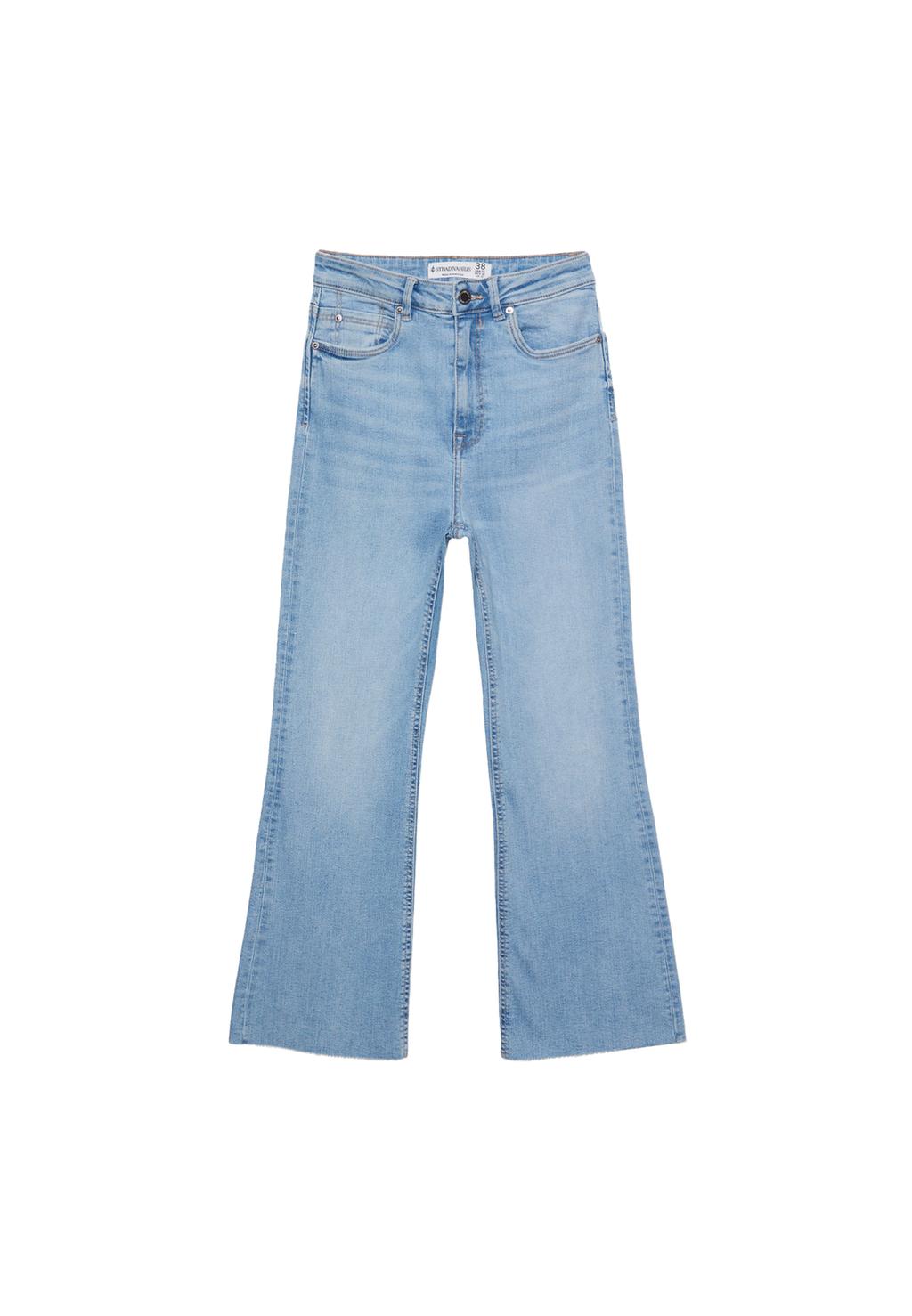 D78 cropped wijde jeans