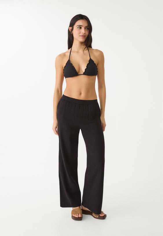 pantalon fluido cintura elastica