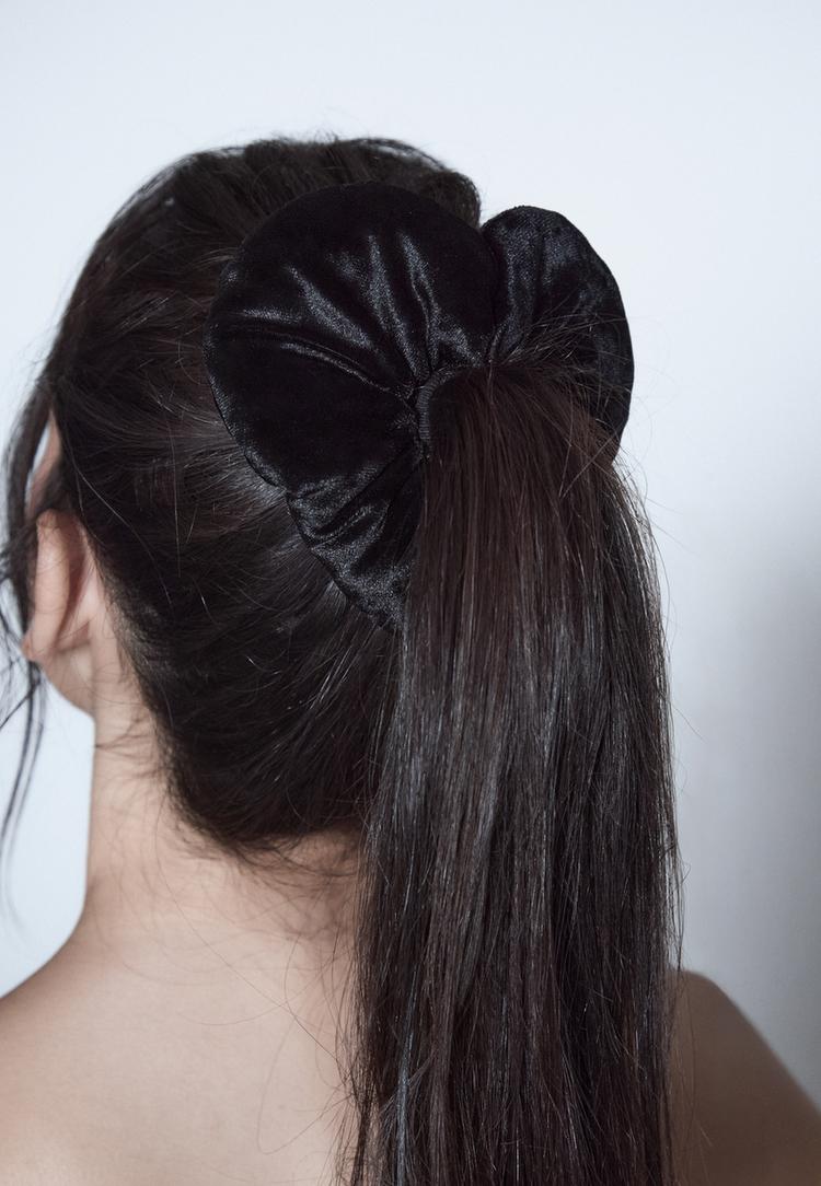 velvet heart maxi scrunchie