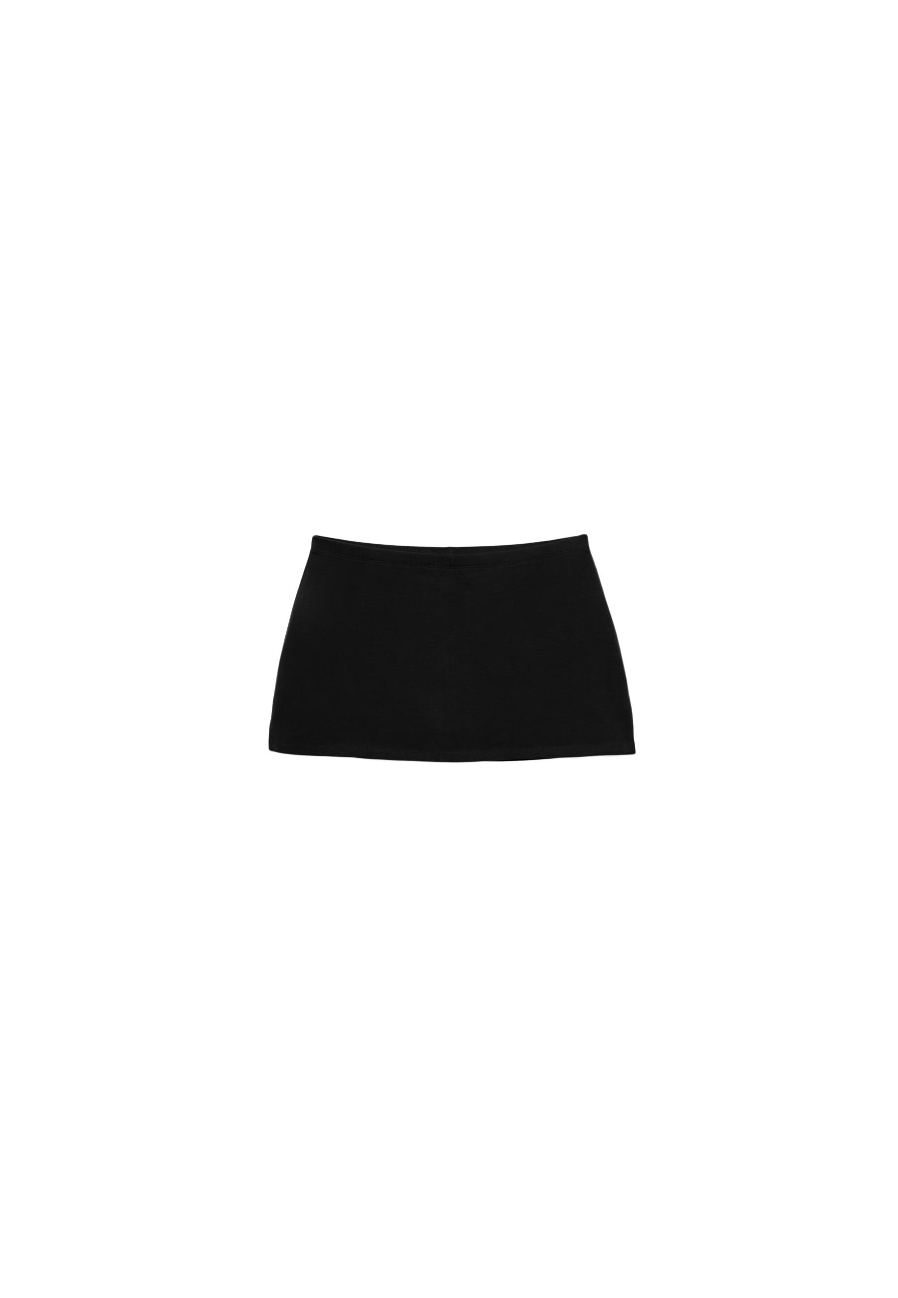 Basic knit skort — Black