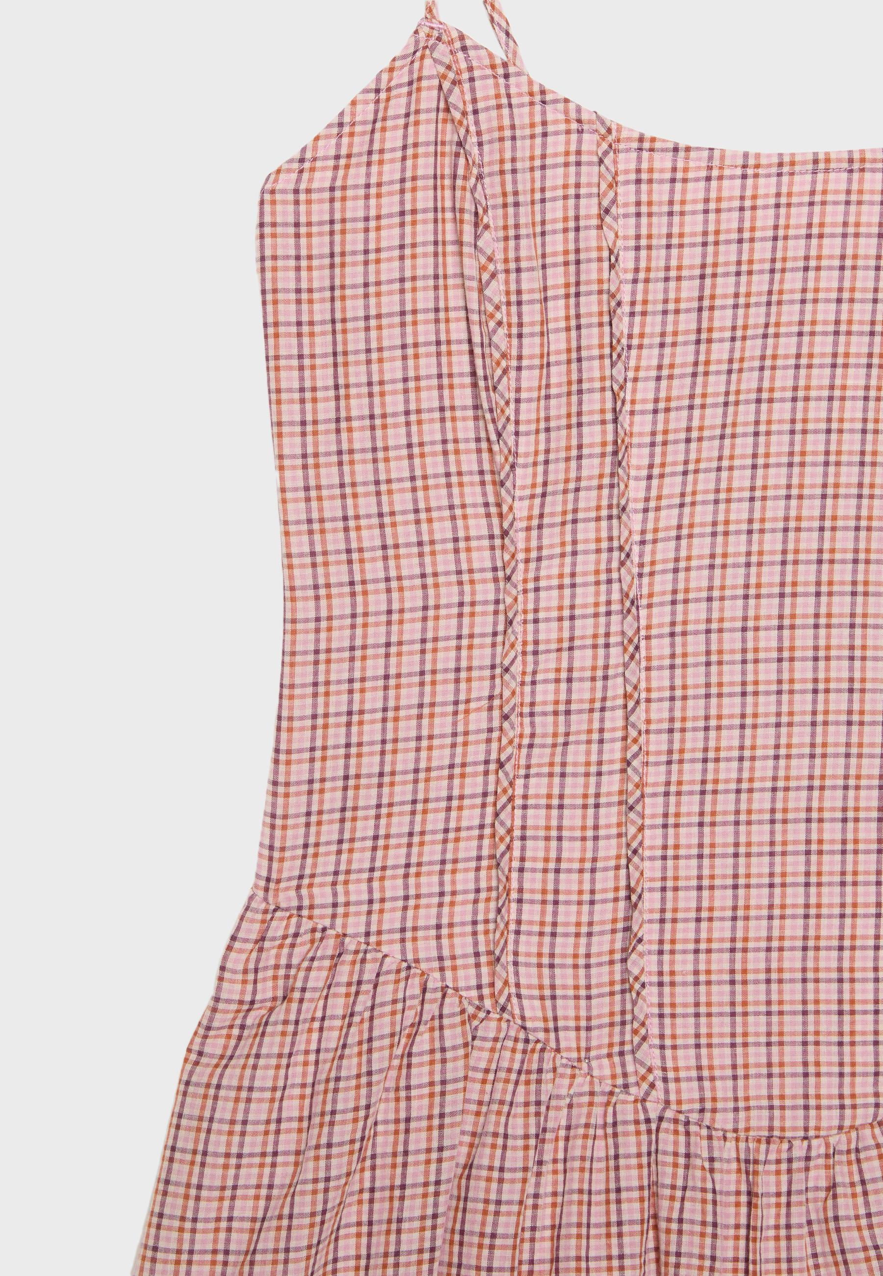 Short strappy balloon dress — Pastel pink