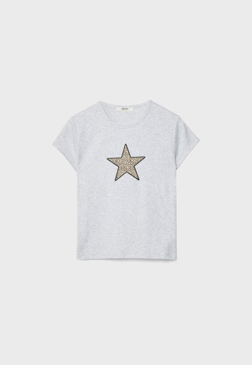 Camiseta estrella leopardo
