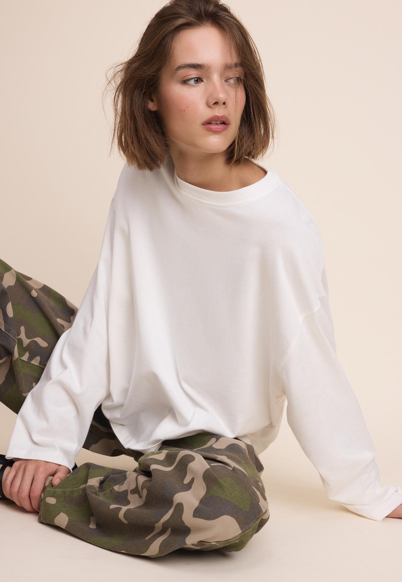 Long sleeve T-shirt — White
