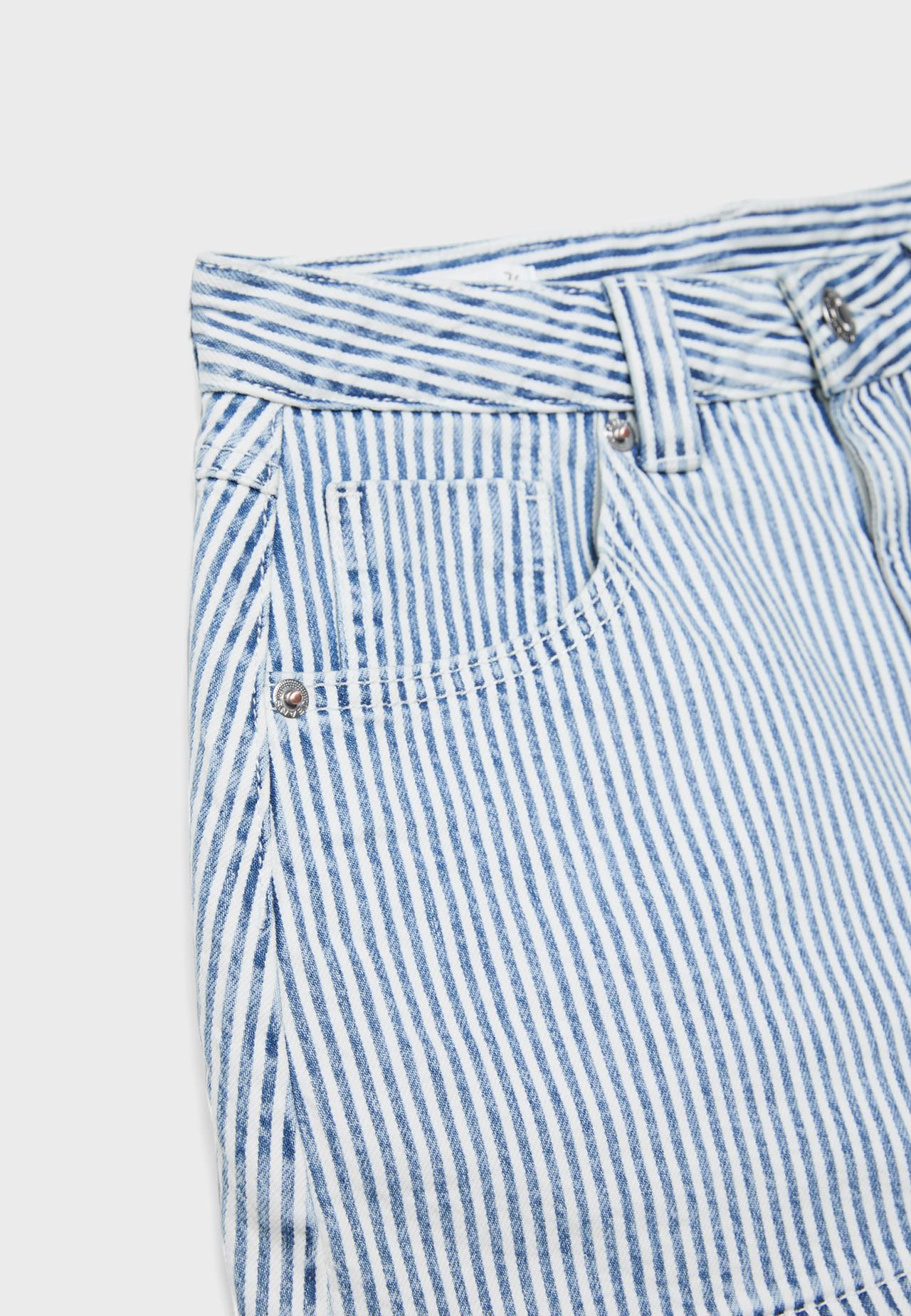 D62 denim skort — GREY DENIM WASH