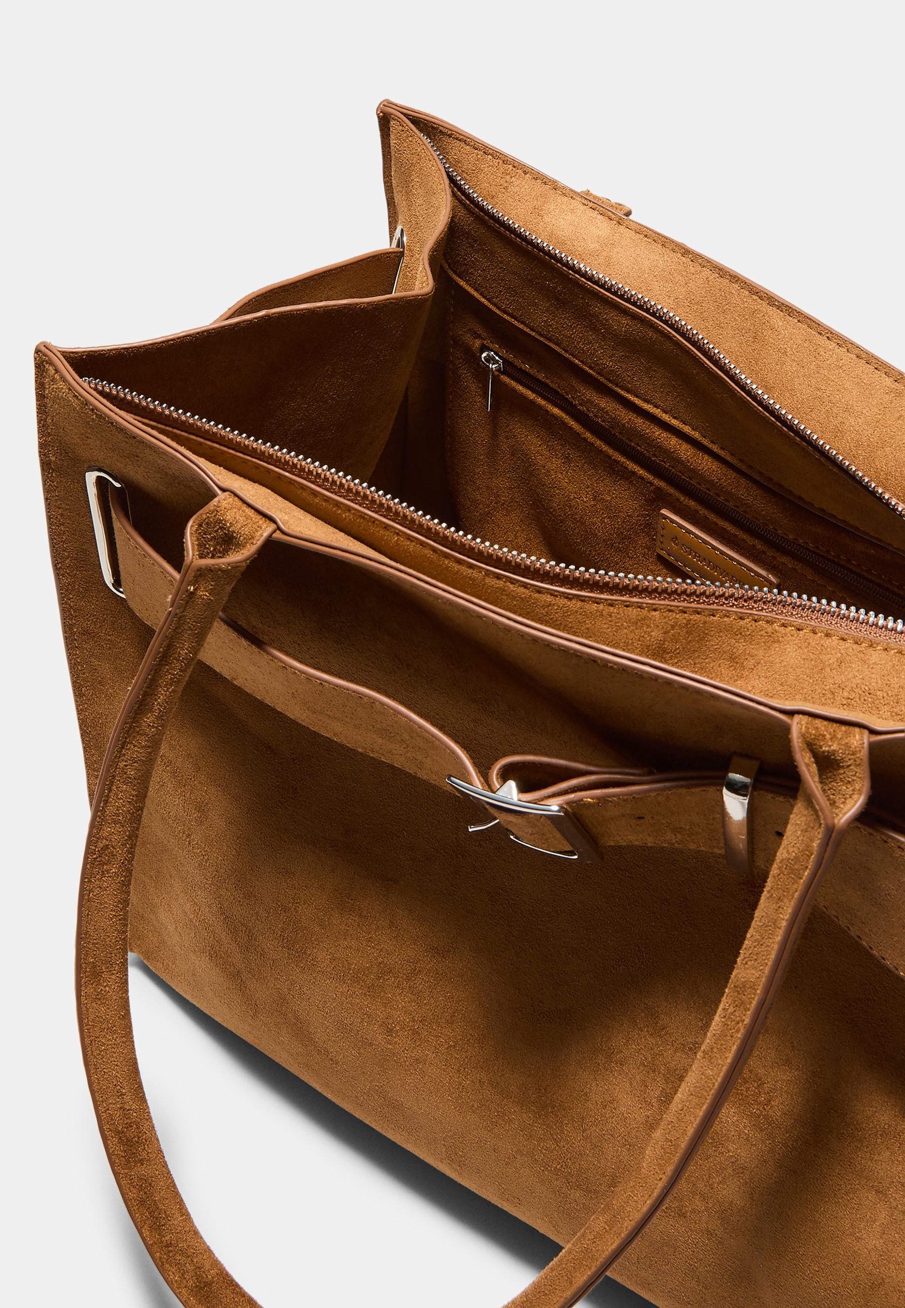 Toka detaylı city shopper çanta - Görsel 4