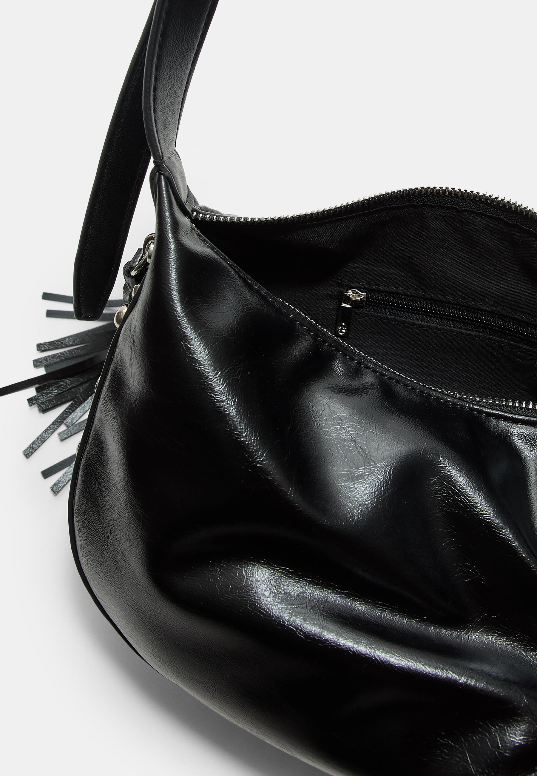 ABONNE [配送/関税込み] FRIDA STRING BAG_BLACK Elegant Black Z Shopper Monogram Bag | Zadig&Voltaire