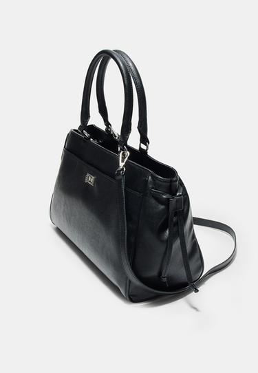 City bag with flap — Black 3