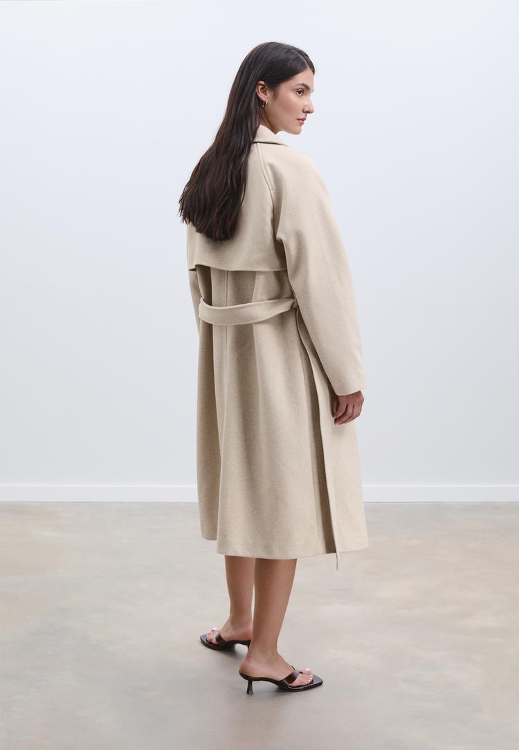 abrigo trench tacto suave