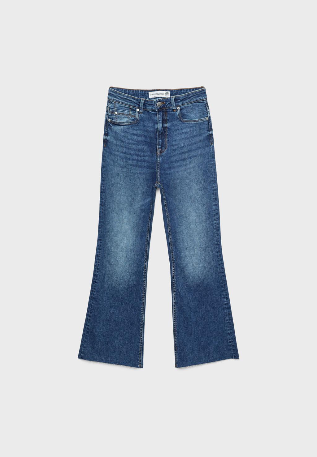 D78 Jeans cropped a zampa