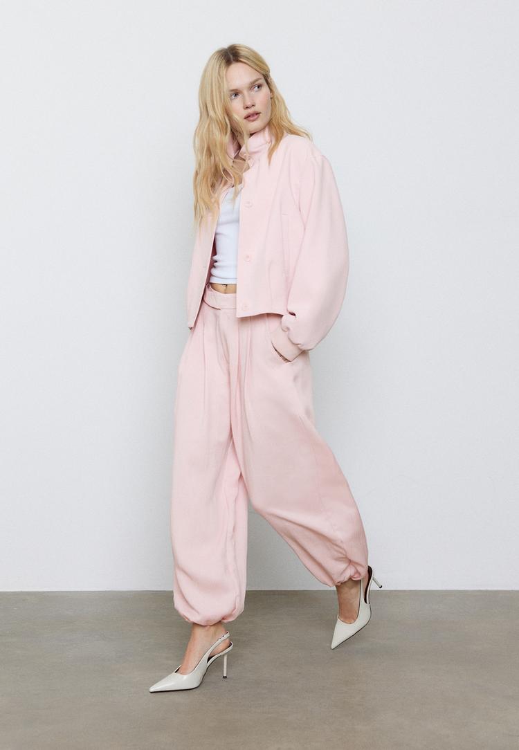 Панталон Набран С Ластик С Басти И Катарама