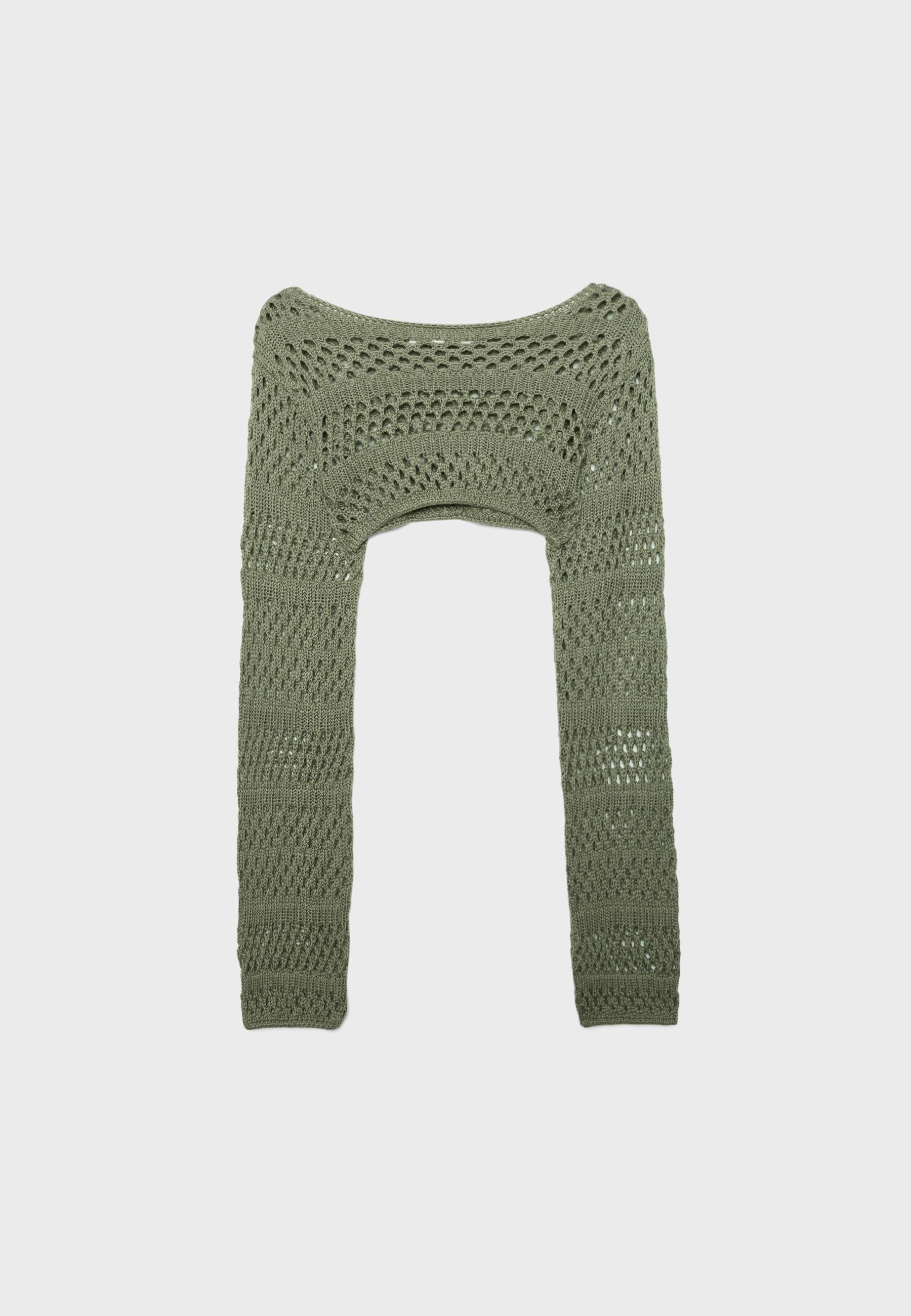 Knit bolero — Khaki