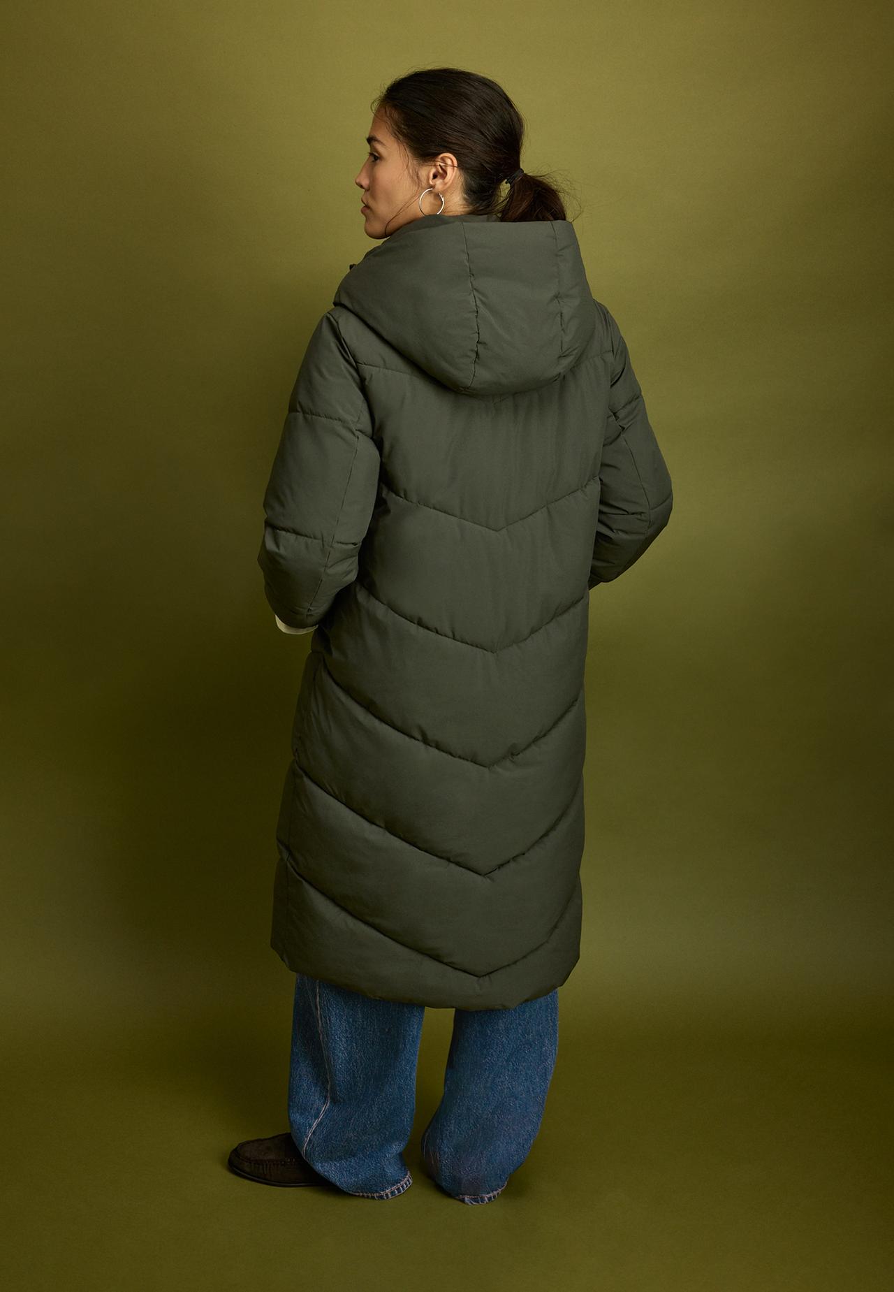 Basic puffer coat — Khaki