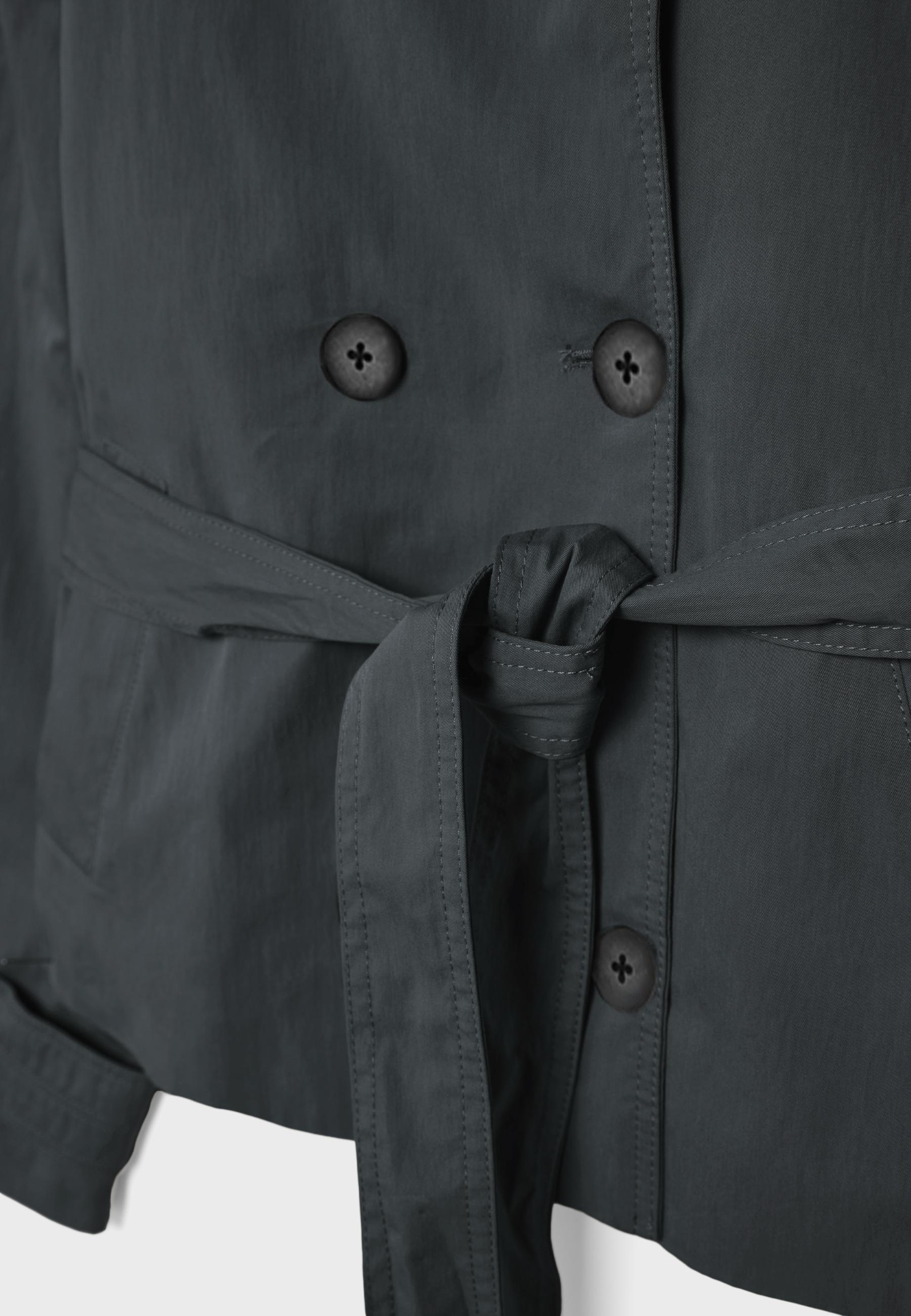 High-neck trench coat with belt - Women's fashion | Stradivarius