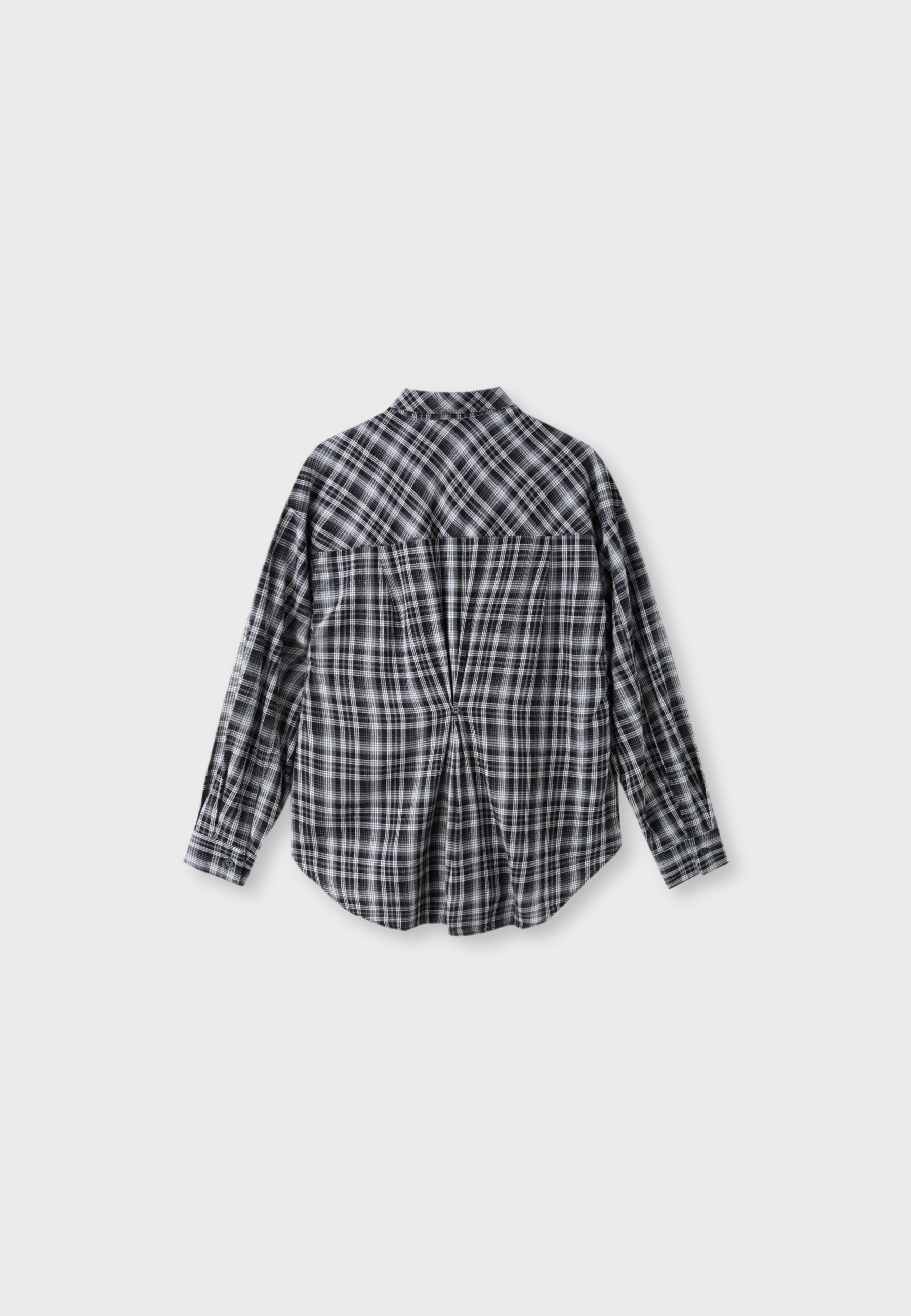 Adjustable regular shirt — Black