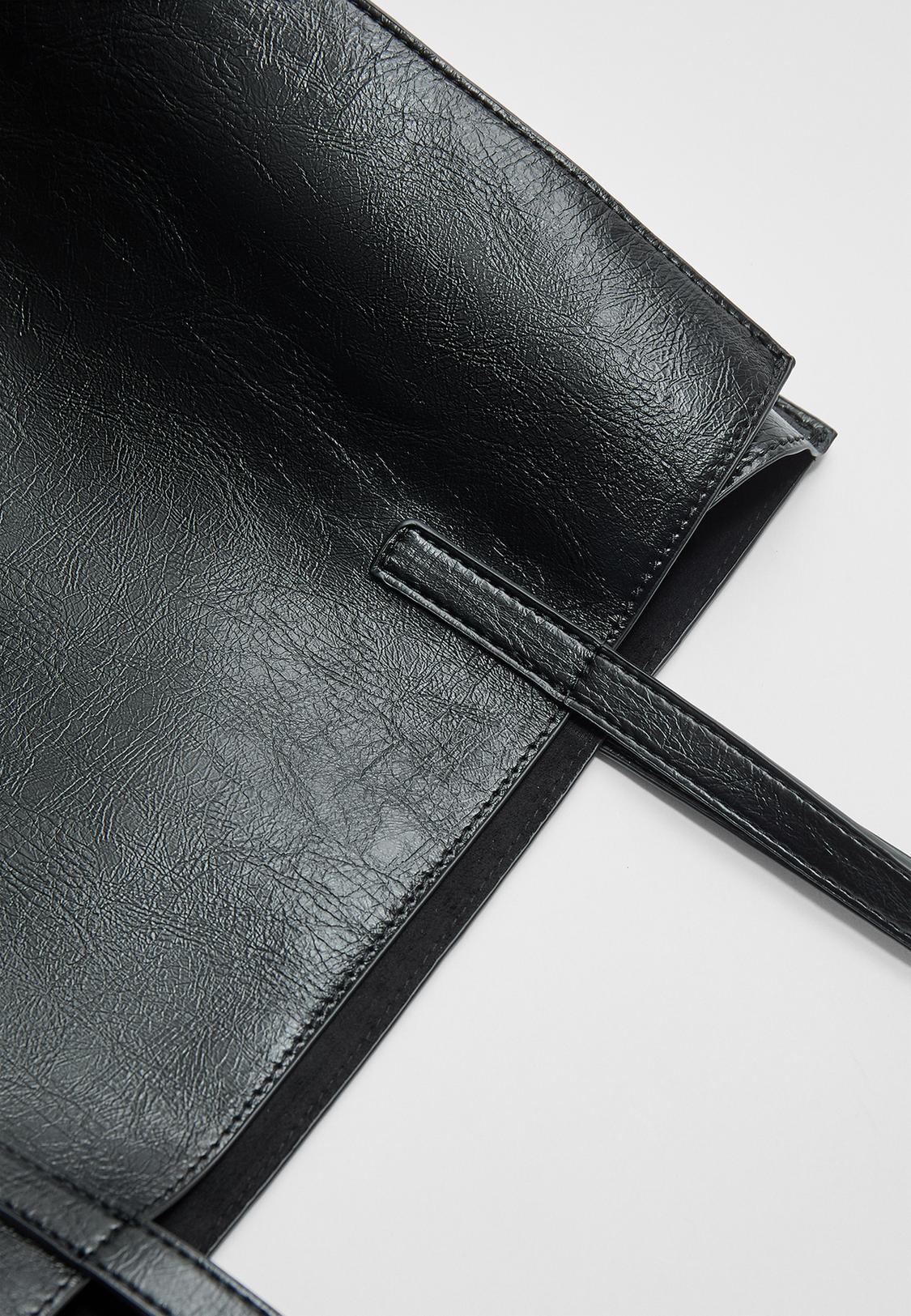 Wedo Borsa Depot Portaoggetti - Organizer In Pelle Sintetica Per Chiavi, Cellulare E Monete, 23x15 Cm, Nero - Foto 8