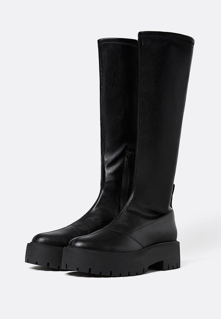 botas altas planas
