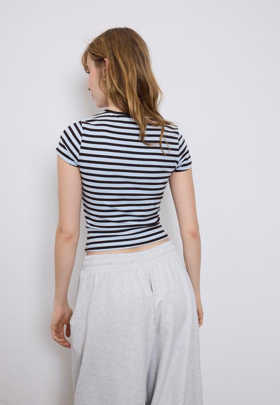 t shirt basica slim fit as riscas