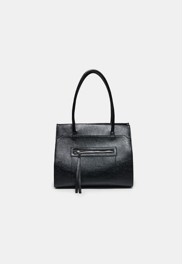 Shopper bag with pocket — Black 1