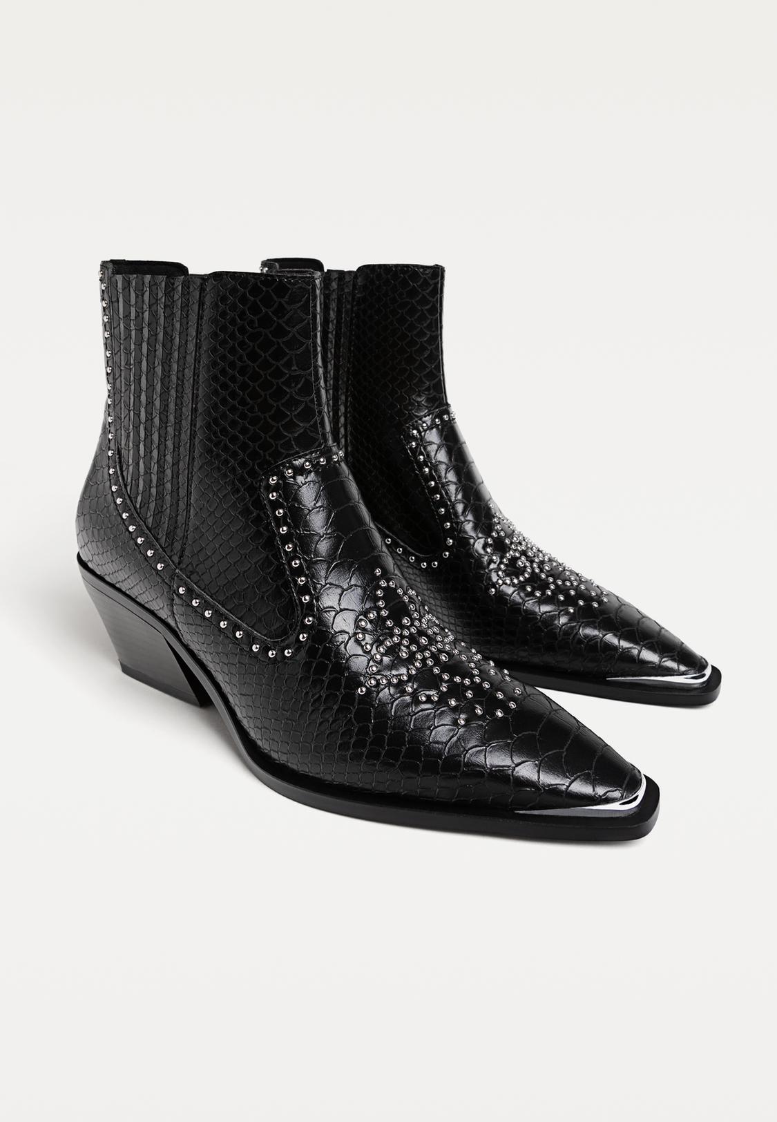 Stradivarius Botin Cowboy Tachuelas Botines Cowboy Tachas