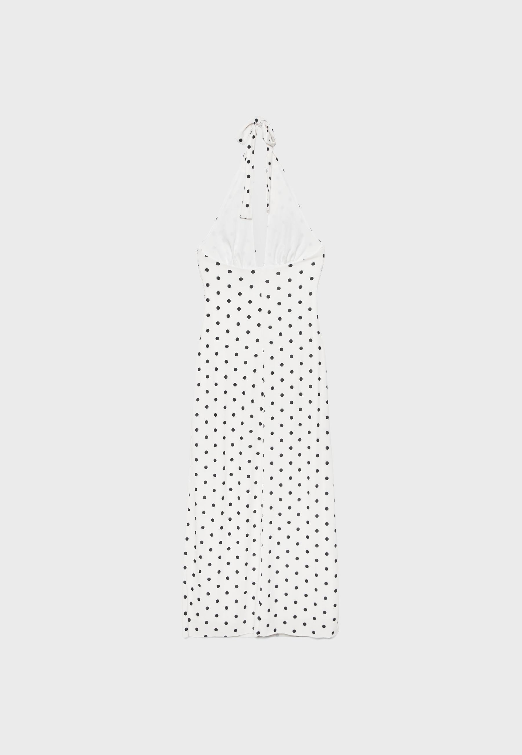 Backless halter midi dress