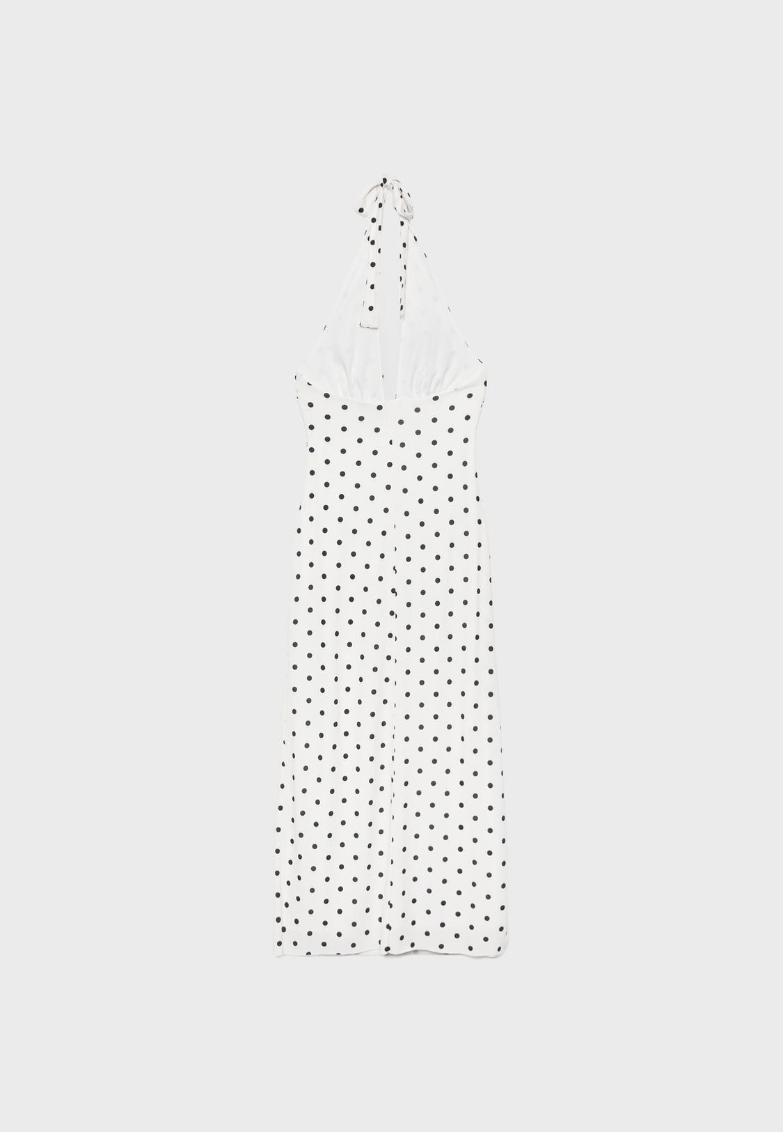 sachin and babi light blue dress Edikted Women's Lacey Backless Polka Dot Mini Dress