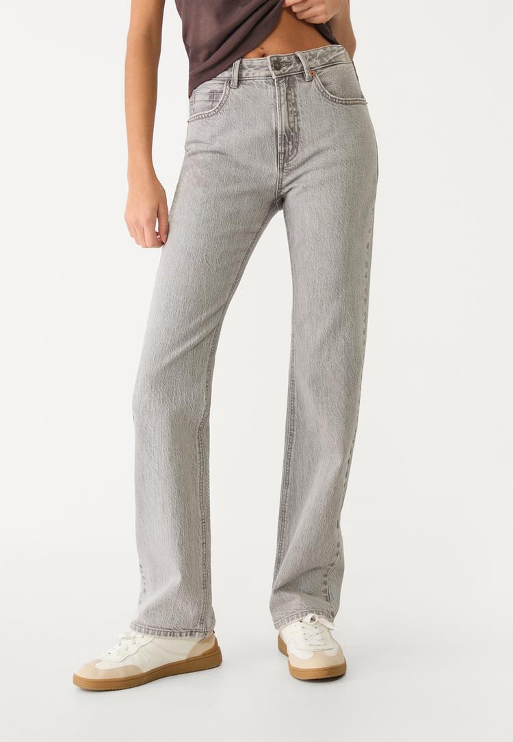 d98 jeans straight efecto vintage