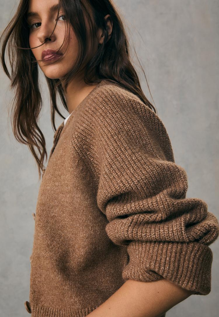 chaqueta punto botones