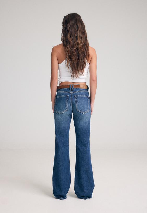 jean bootcut d68 avec ceinture