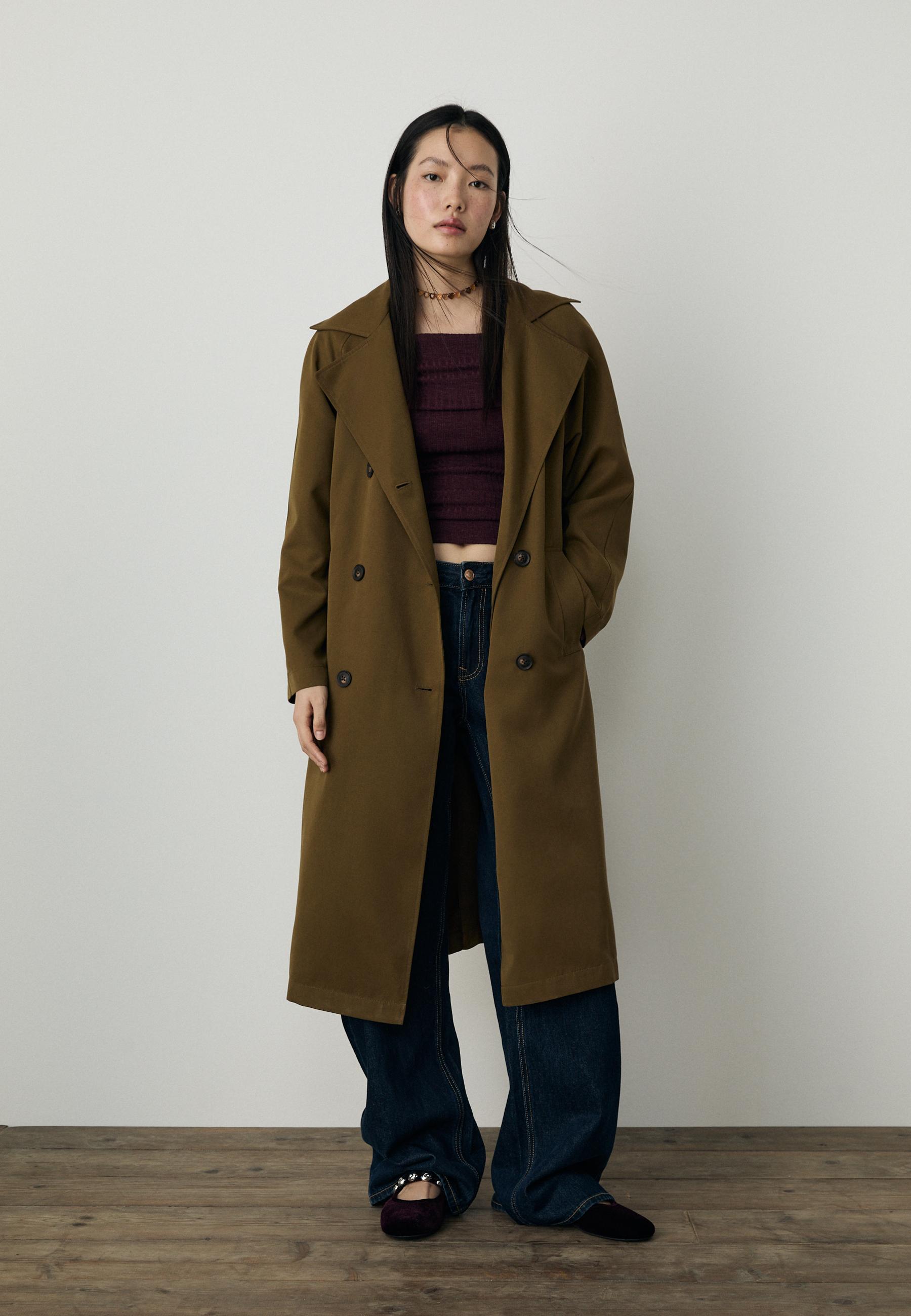 ジャケット・アウター Oversized Trench Coat A30_AH2350-