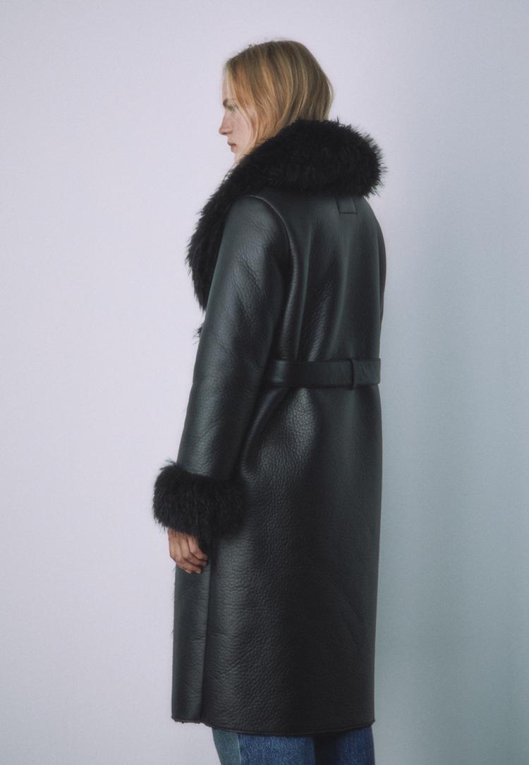 manteau long avec d%C3%A9tail fausse