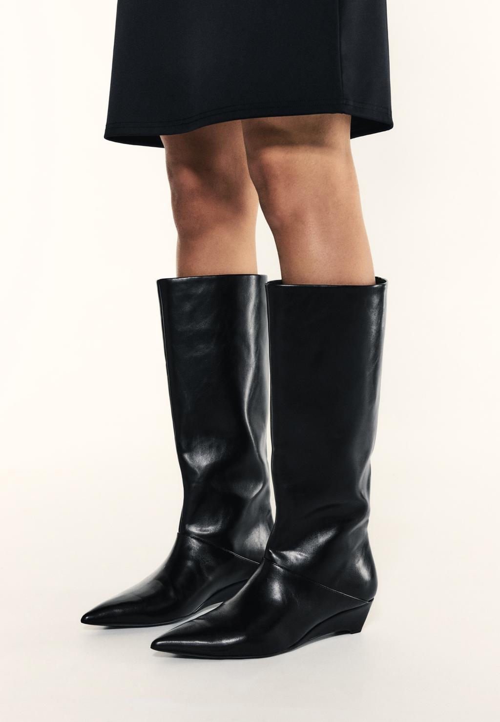 Wedge heel boots