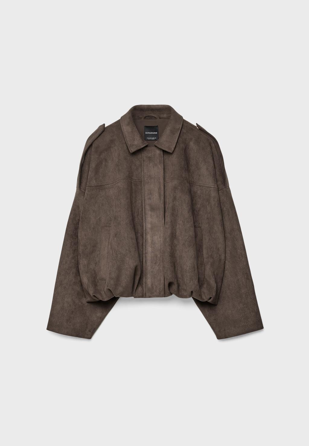 Cazadora globo efecto ante