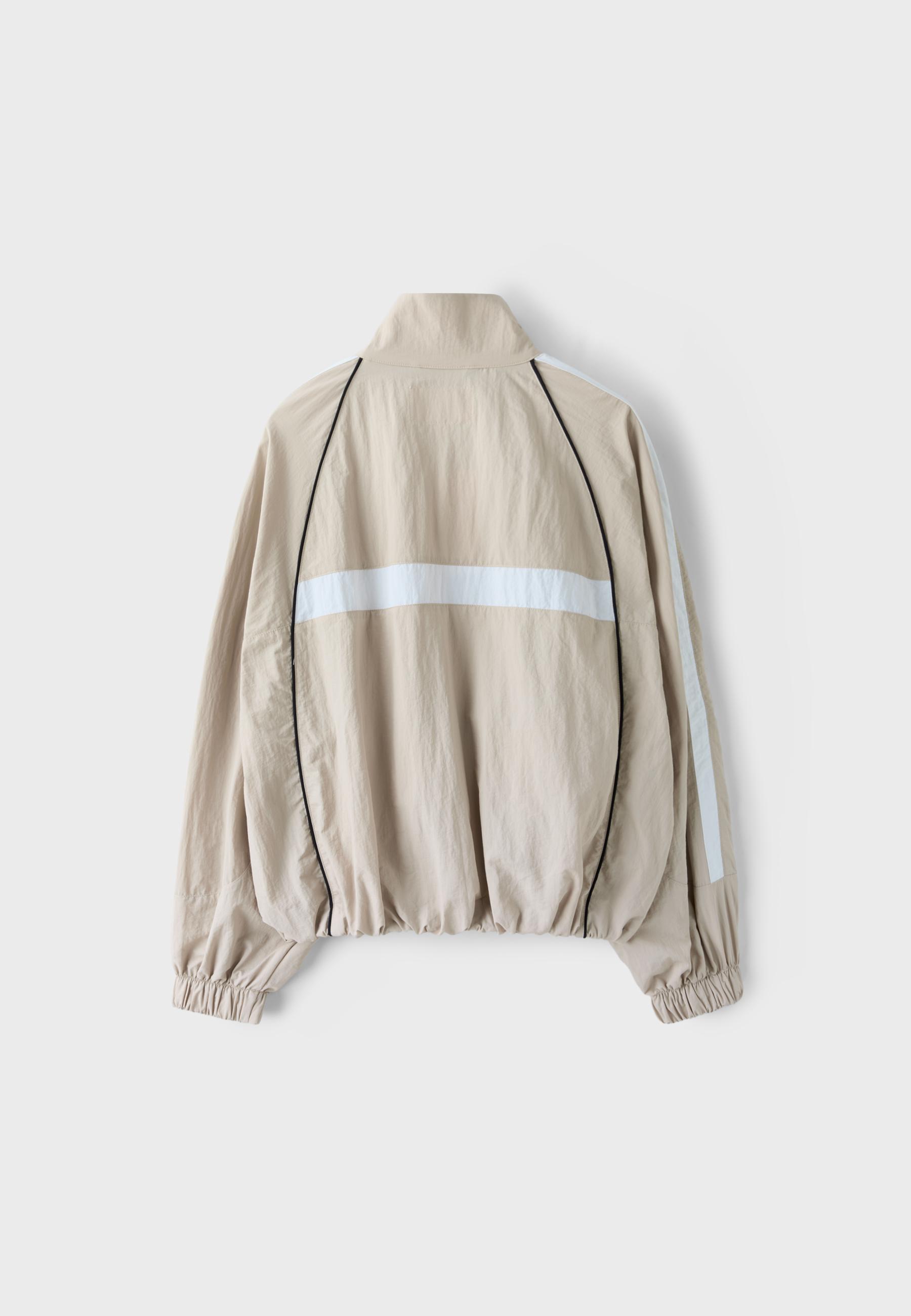 Technical windbreaker jacket — Stone