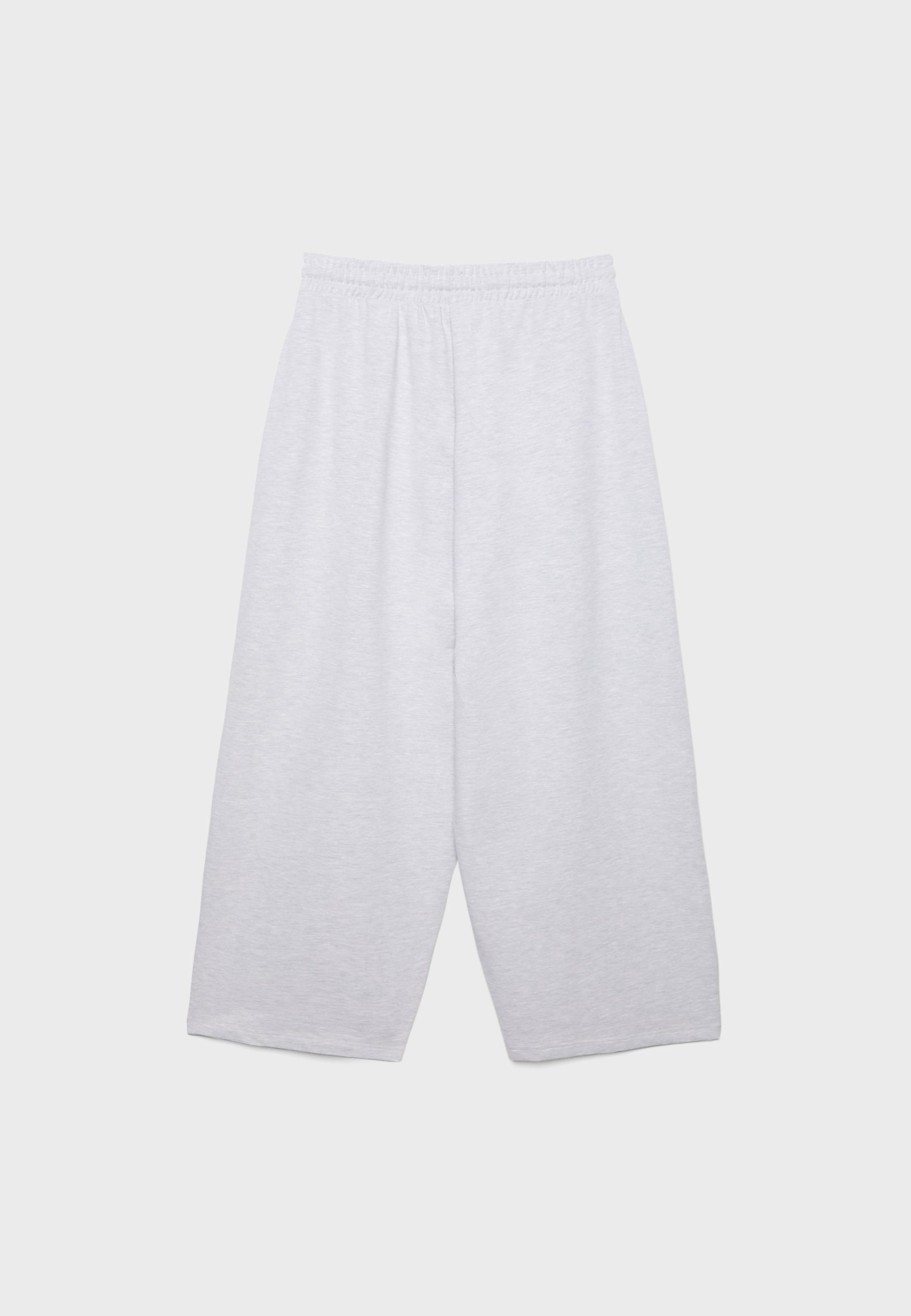 Darted balloon jogger trousers — Grey melange