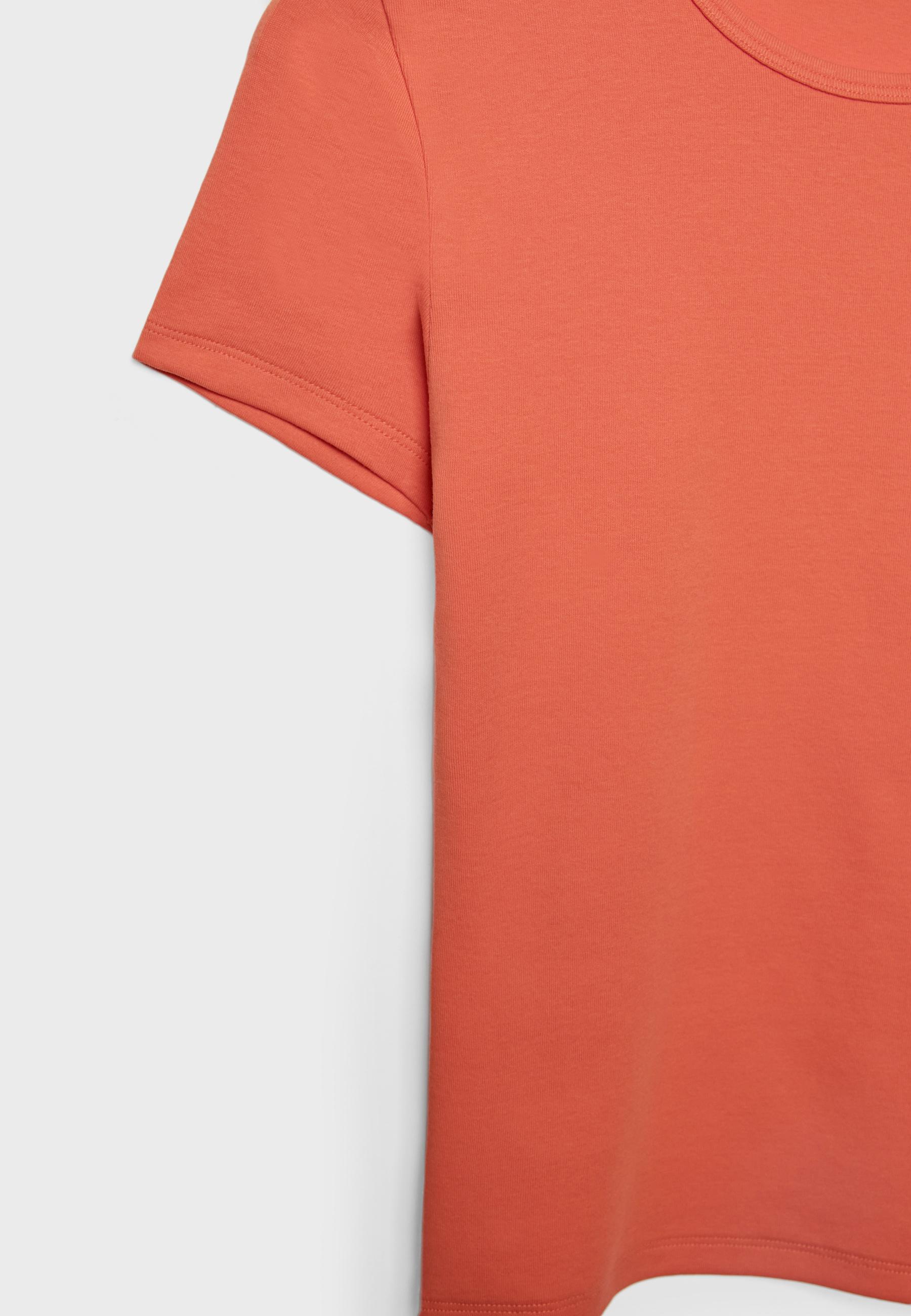 Basic slim fit T-shirt — Orange