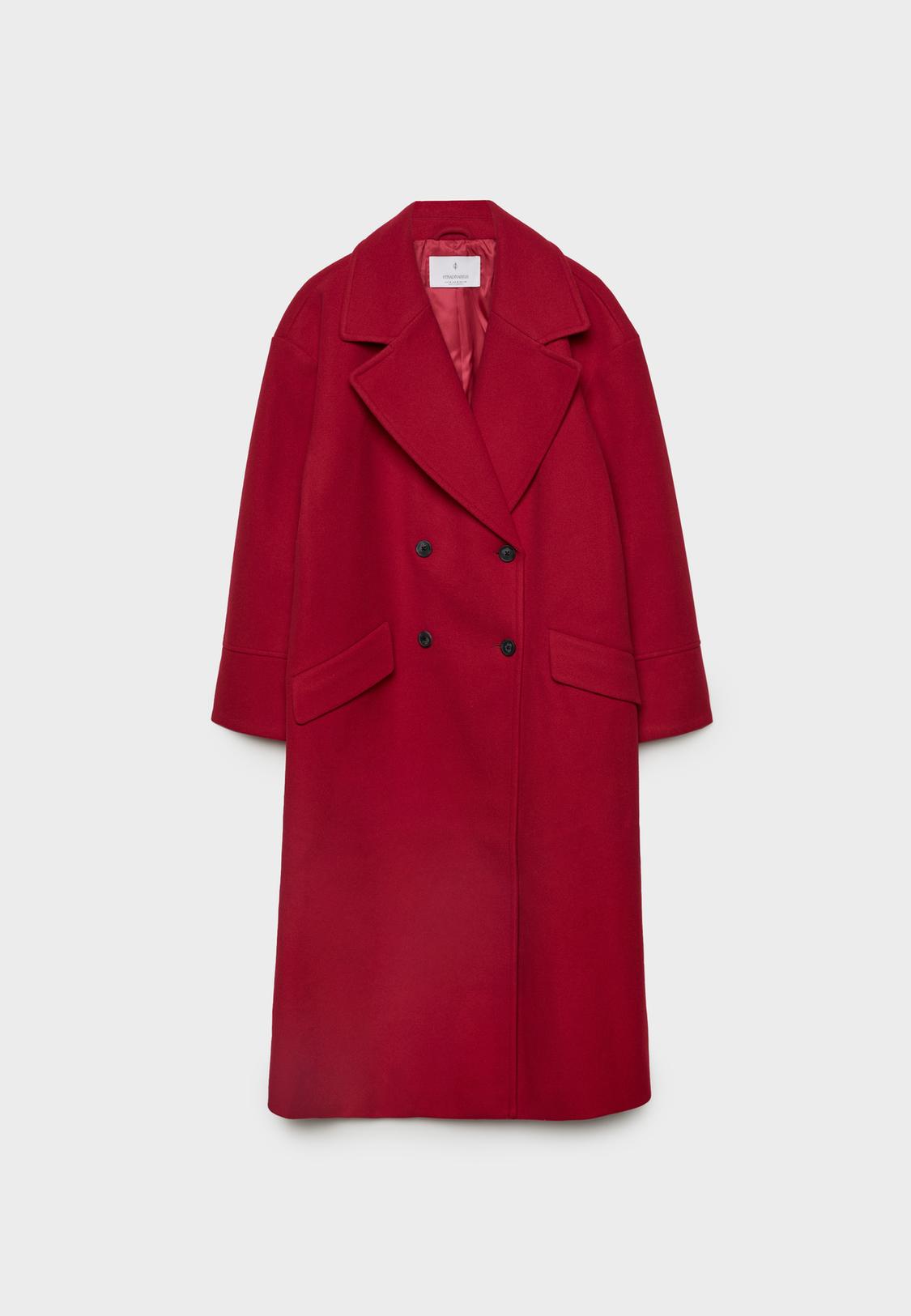 Con Abrigo Abrigo Largo Rojo Abrigo Largo Abrigo Rojo H&m Long