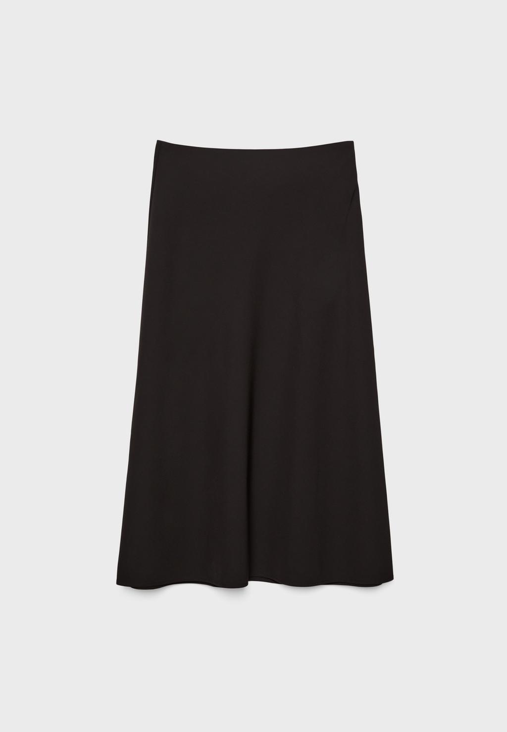 Flowing layered midi skirt