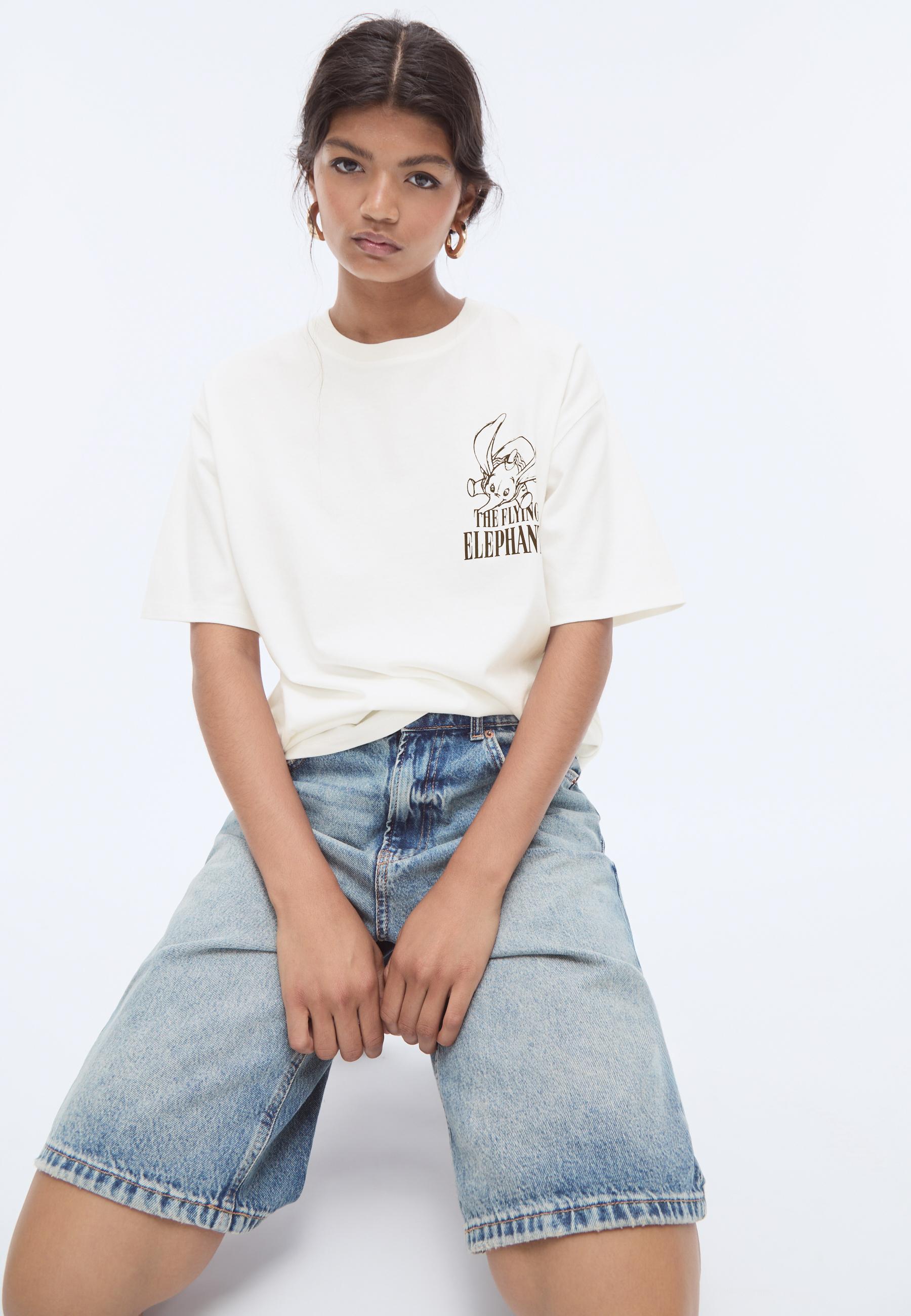 Short sleeve Dumbo T-shirt - Women's fashion | Stradivarius