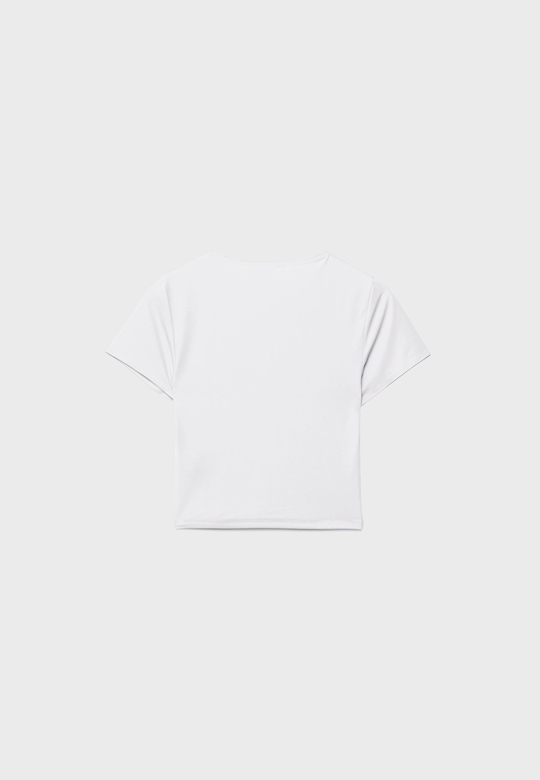 Basic polyamide T-shirt — White