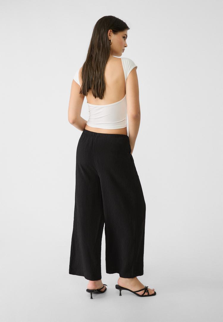 pantalon culotte fluido