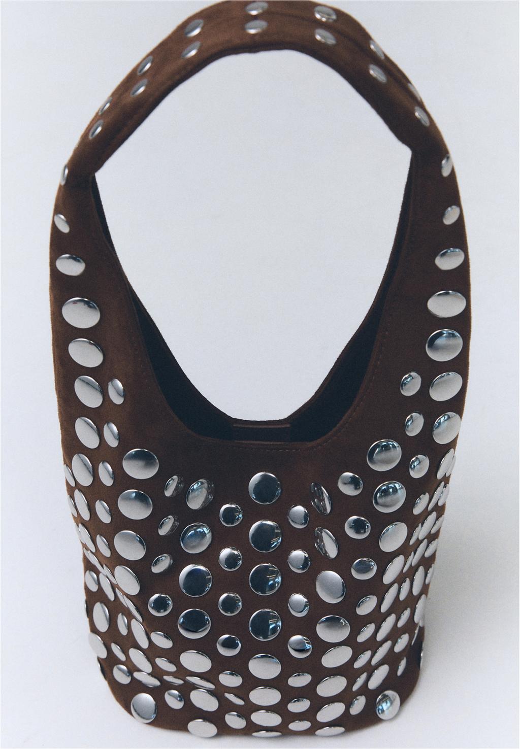 Studded shoulder bag