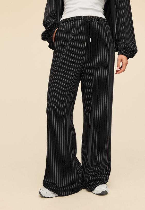 pantalon jogger palazzo tacto suave