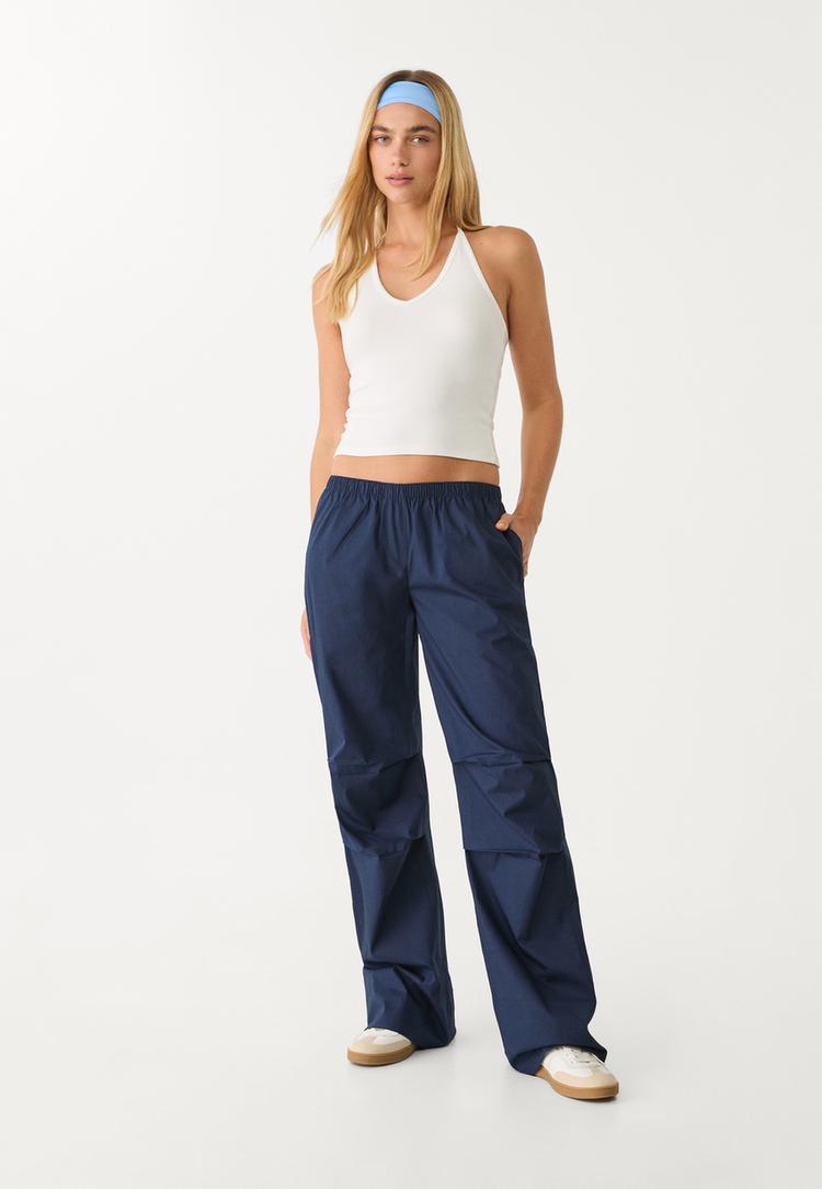 pantalon cintura elastica low waist